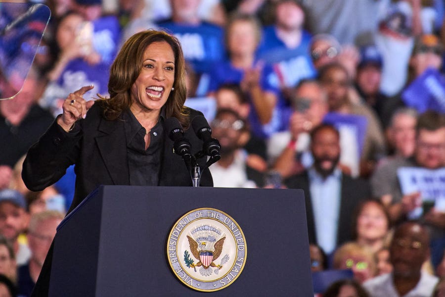 Trump Vs. Harris 2024 Polls: Race Tied In 1 Major Survey—Harris Lea...